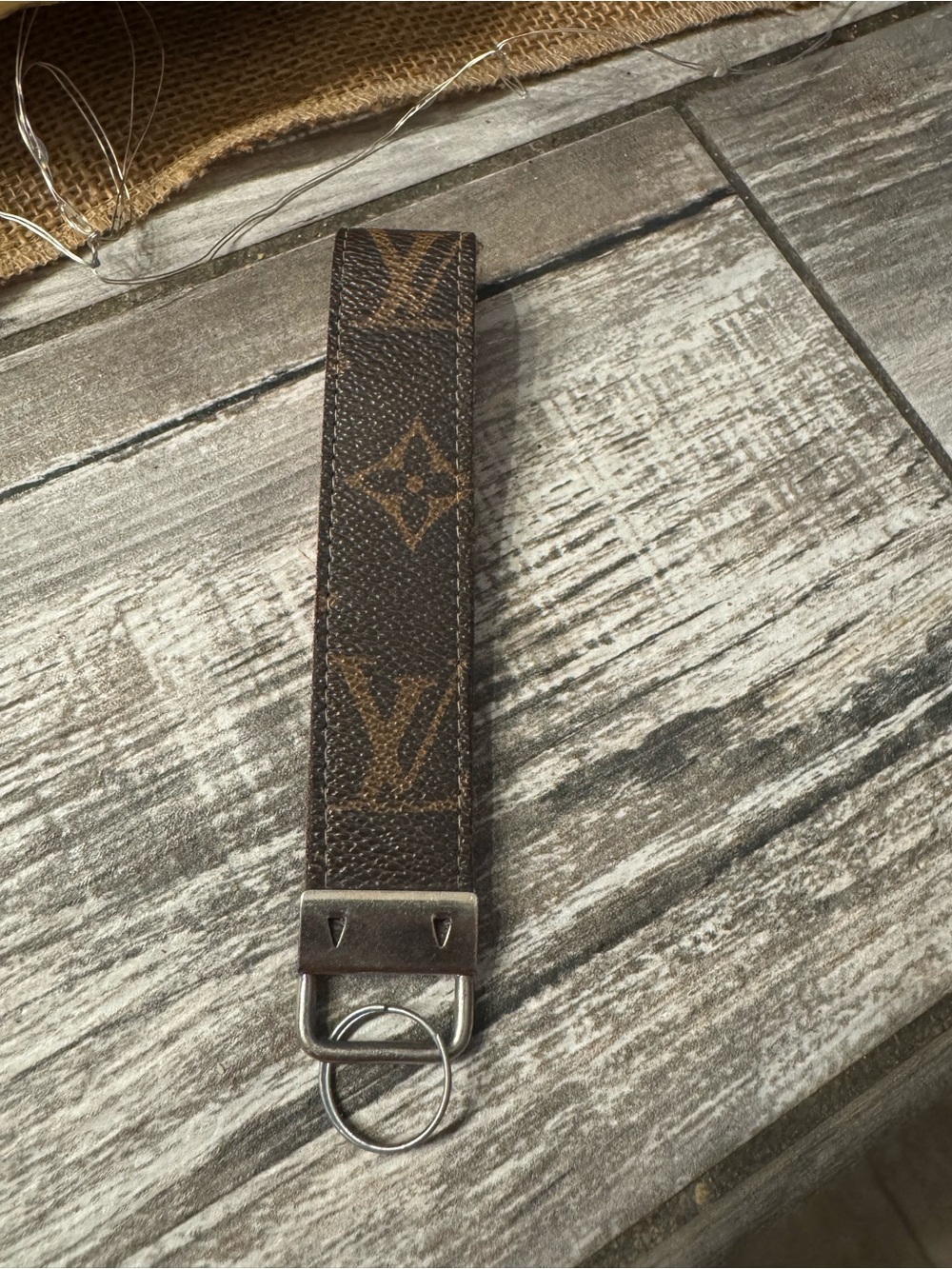 Brown Monogram Key Fob Wristlet